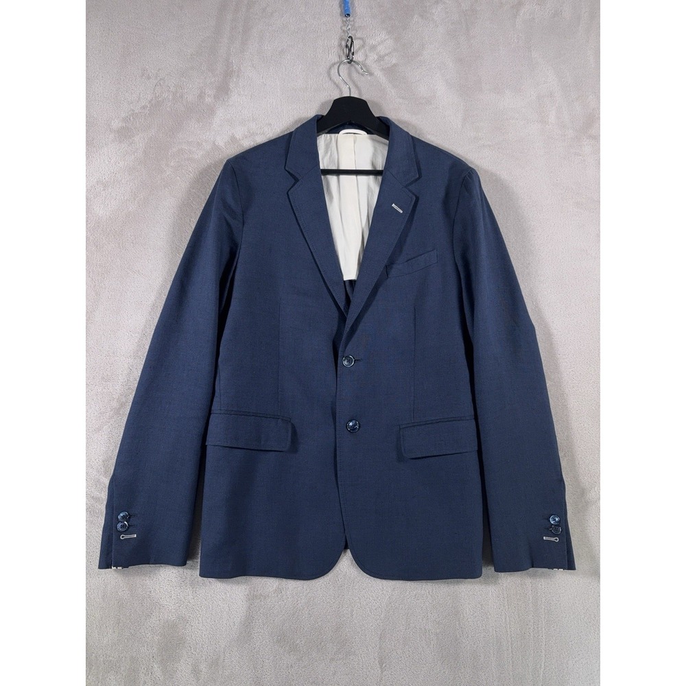 Gant Rugger Blazer Mens Size 50 Blue Sport Coat Wool‎ Preppy Business Casual